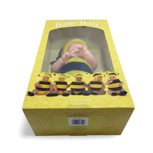 ANNE GEDDES Baby Bees Doll Yellow and Black 1998 Boxed Vintage 15" Tall - Picture 4 of 9